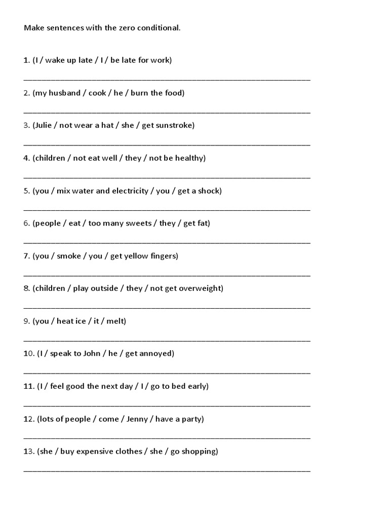 make-sentences-with-the-zero-conditional-pdf