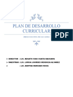 Plan de Desarrollo Curricular: Unidad Educativa: Nicolas Suarez