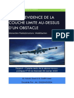 Mise en Evidence de La Couche Limite Au-Dessus D'Un Obstacle