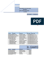 El Campo: Desarrollo Del Taller 1 Datos Generales