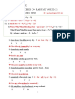 Exercises On Passive Voice