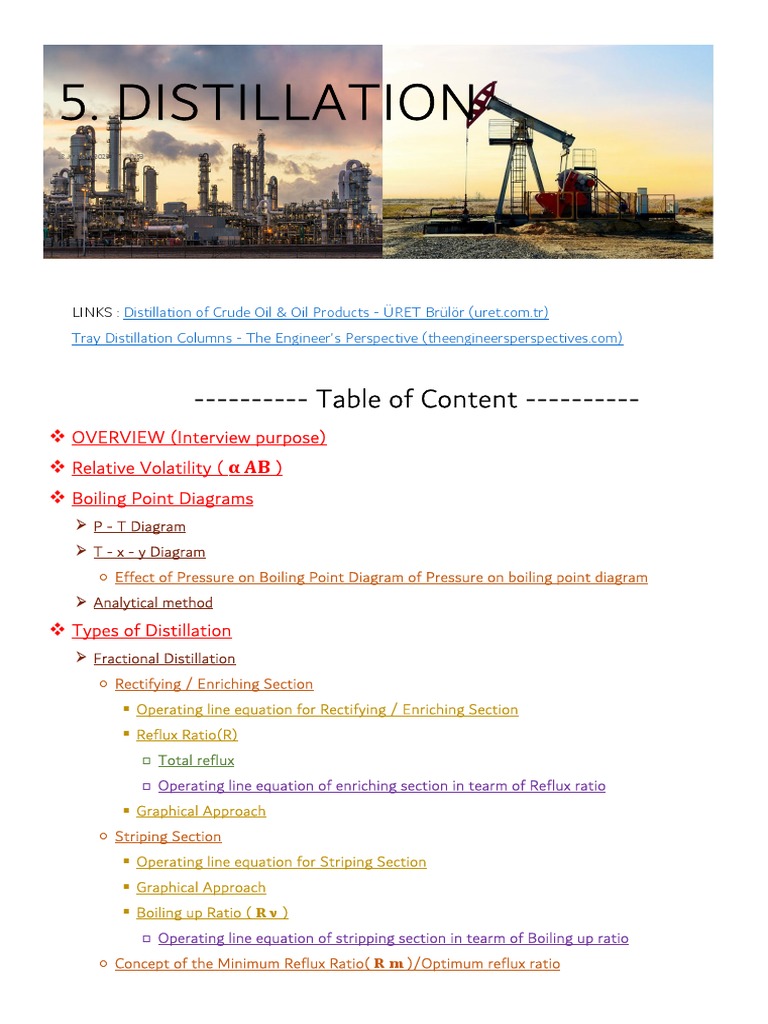 Batch Distillation of Benzene-Toluene Mix | PDF | Distillation | Phase ...