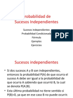 Sucesos Independientes Probabilidad Condicionada Fórmula Ejemplos Ejercicios