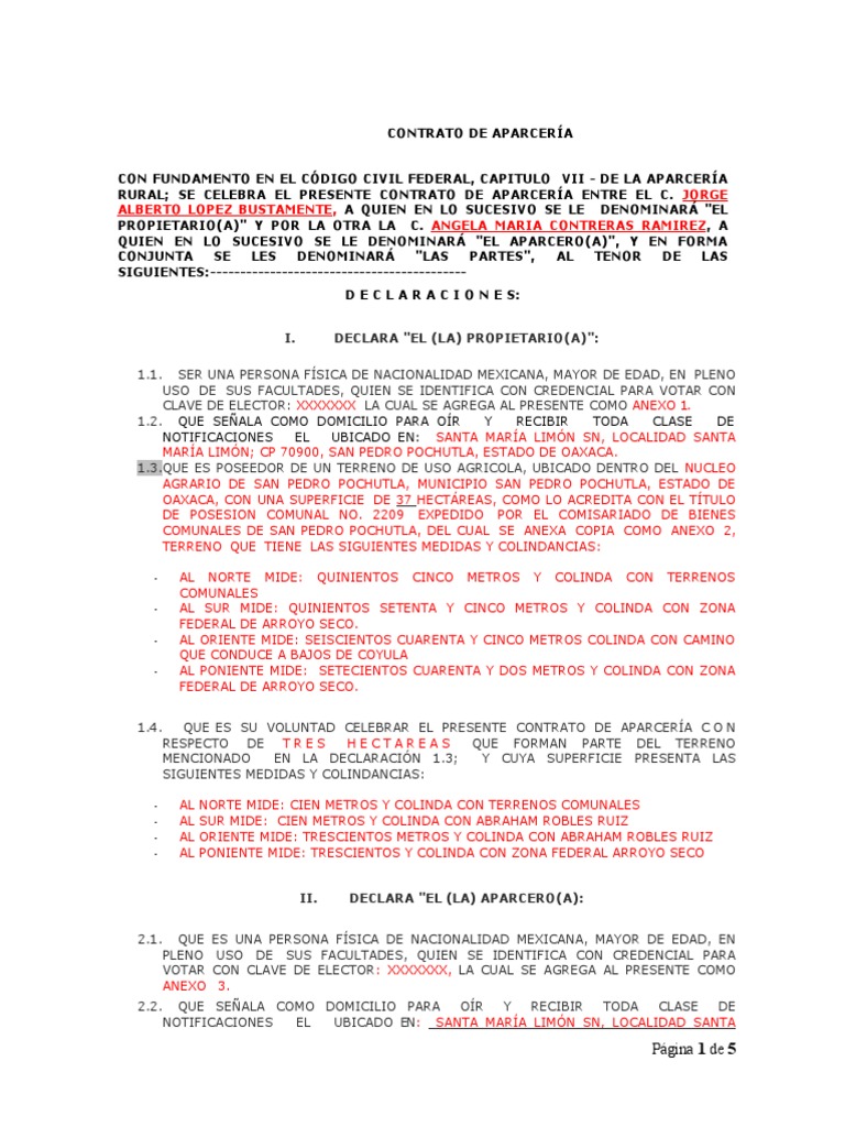 Contrato de Aparceria 27022023 PDF Derecho privado Derecho y