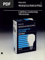 Philips Retail Merchandising 33% Longer Life Soft White Lamps Bulletin 1985