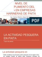 Nivel de Cumplimiento Del Pama en Empresas Harineras de Paita