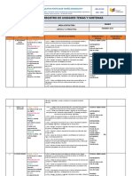 Matriz de Registro de Unidades Temas y Subtemas 1ro Bgu