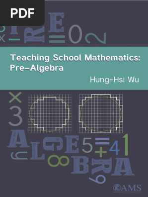 THE FINALS -diana2024-/フォトブック AL E B A: Teaching School Mathematics: Pre-Algebra | PDF | Theorem