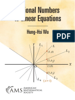 Rational Numbers To Linear Equations: Hung-Hsi Wu