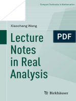 Wang - Lecture Notes in Real Analysis