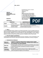 Medicina Humana Obligatorio: SÍLABO 2021-1