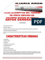 Ficha Descriptiva Del Inmueble Situado en El Municipio de Xaltepec. Tre B