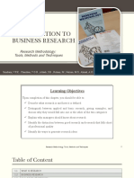 Introduction To Business Research: Research Methodology: Tools, Methods and Techniques
