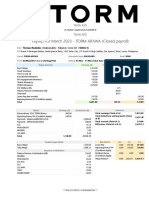 Payslip For March 2023 - TORM ARAWA (Closed Payroll) : Torm A/S Torm A/S