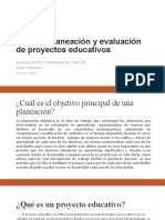 LCE736 Planeación y Evaluación de Proyectos Educativos