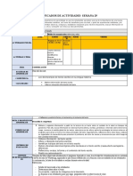 Planificador de actividades sobre alimentación saludable