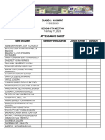 Attendance Sheet: Grade 12-Nasimrat SY 2022-2023 Second Pta Meeting February 17, 2023