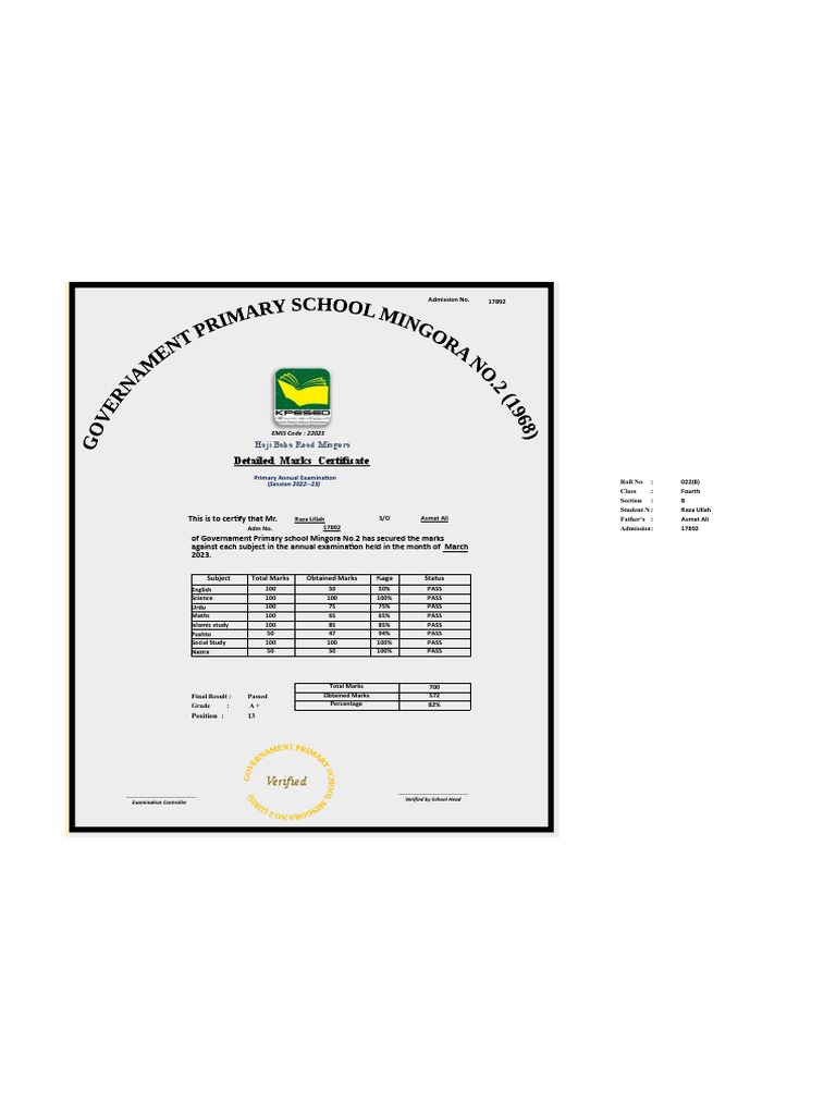Result Card Download Free PDF Pakistan South Asia