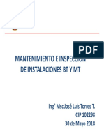Mantenimiento e Inspección de Instalaciones - Jose Luis Torres T.