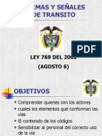 Normas Y Señales de Transito: LEY 769 DEL 2002 (Agosto 6)