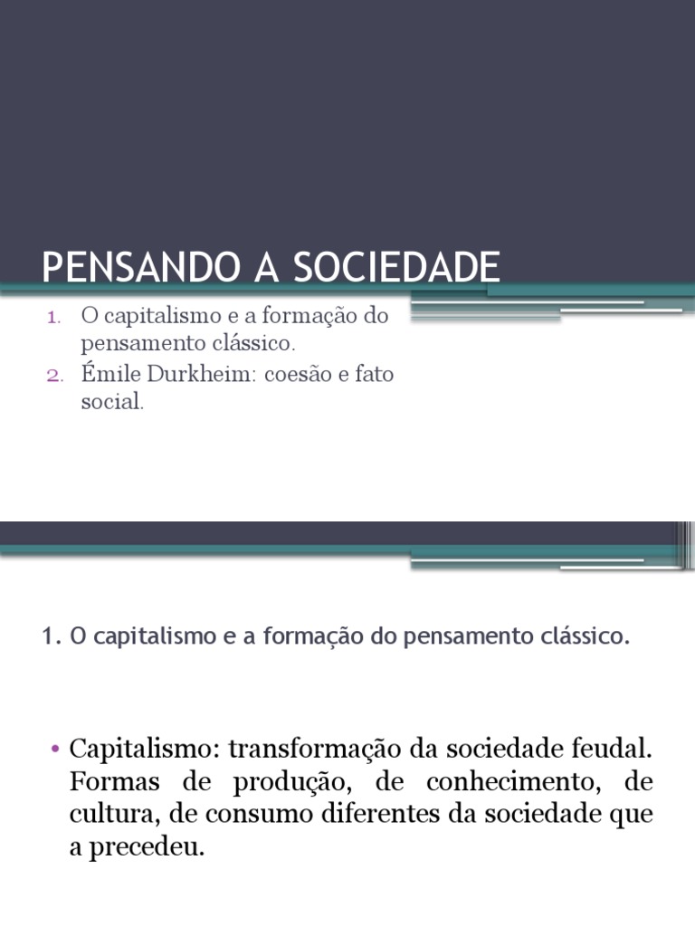 Capitalismo e Coesão Social em Durkheim | PDF | Sociologia | Émile Durkheim
