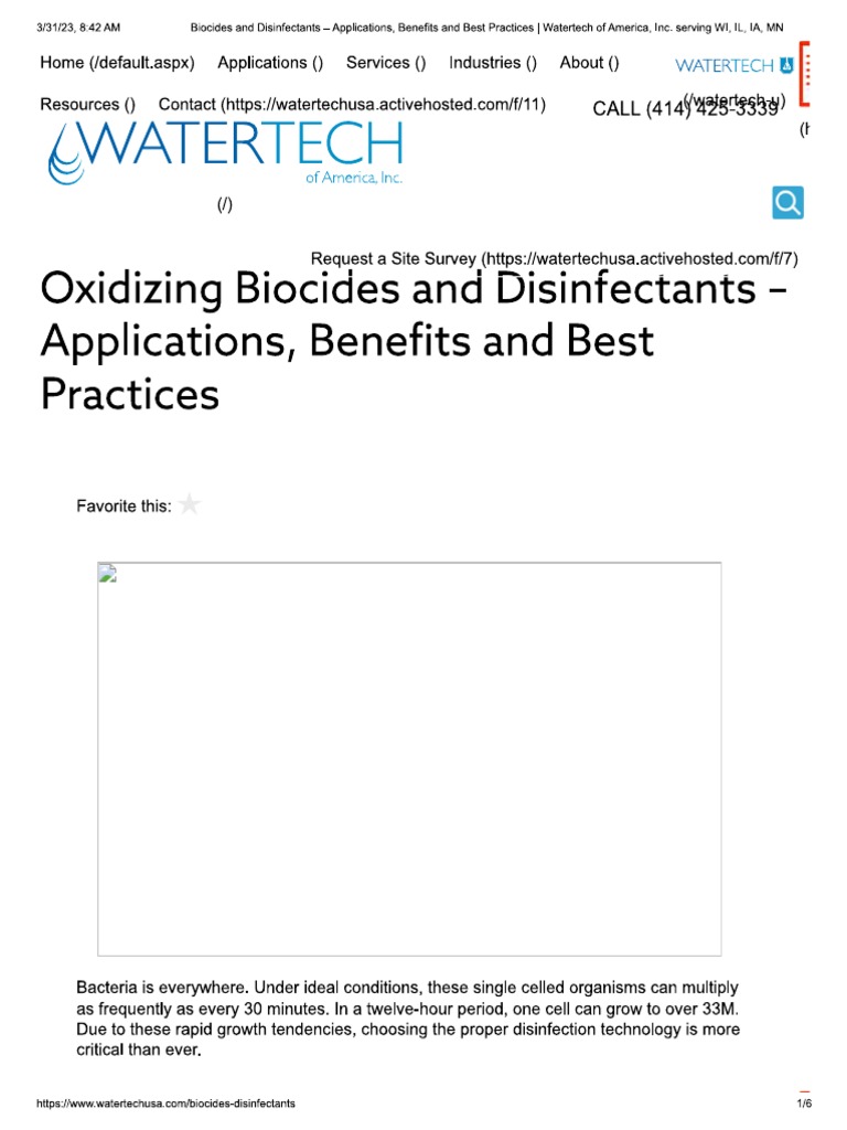 Biocide - 1 | PDF