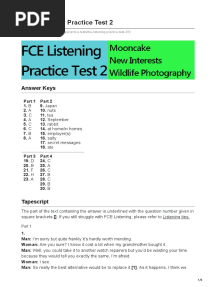 Engexam - info-FCE Listening Practice Test 2