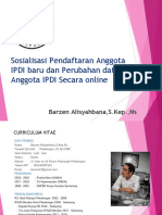 Registrasi Online IPDI (Pk. Barzen)