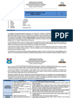 Programación Anual 2020 Quinto Grado: Estudio, Disciplina y Liderazgo