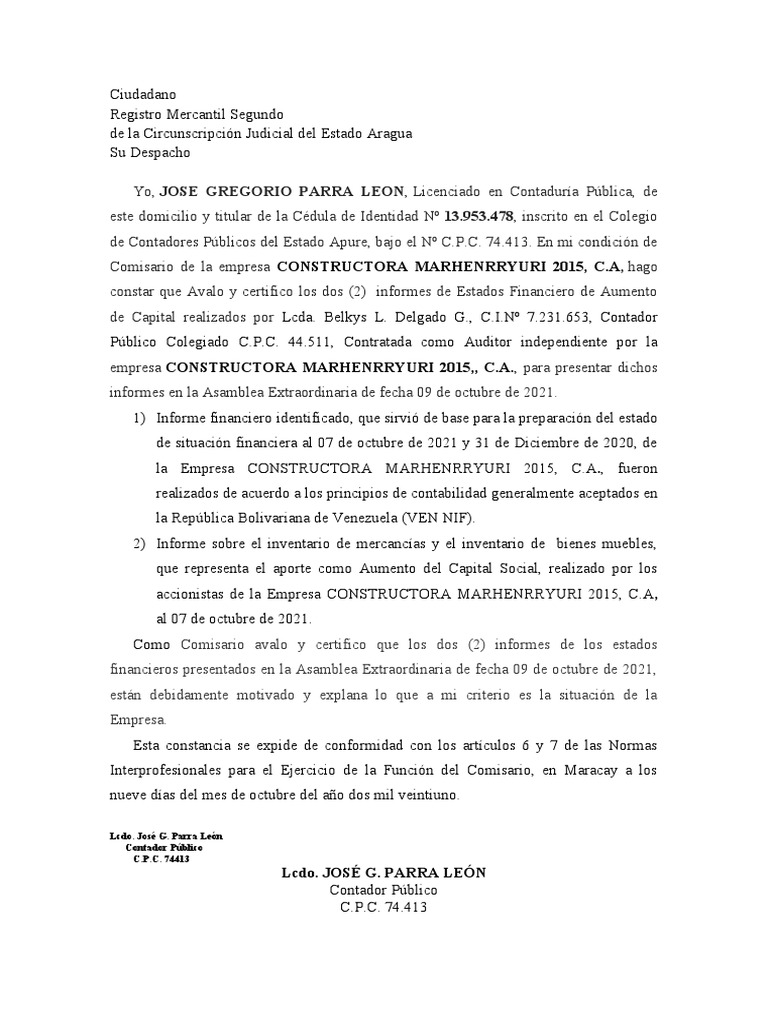 Certificacio A Avalar 1 | PDF