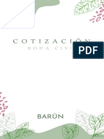 Cotización: Boda Civil