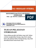 Teknologi Sediaan Steril: Monitoring Dan Evaluasi Proses Sterilisasi Oleh: Apt. Monica Kristiani, M.SC