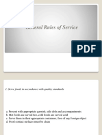General Rules of Service