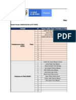 Relación de actividades