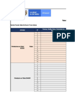 Relación de Actividades y Cumplimiento de Obligaciónes: Actividad #Persona, Familia, Grupo, Comunidad Y/o Entidad