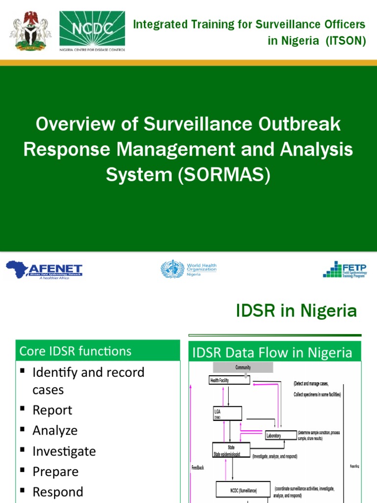 Overview of Surveillance Outbreak Response Management and Analysis ...