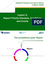 Lesson 5: Report Priority Diseases, Conditions and Events