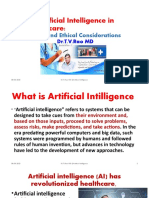 Artificial Intelligence in Healthcare Legal and Ethical Considerations Dr.T.V.Rao MD