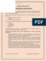 Outline Aggrement - Schedule Agreement