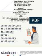 Características de La Enfermedad Del Adulto Mayor, (Síndromes y Patologías) .
