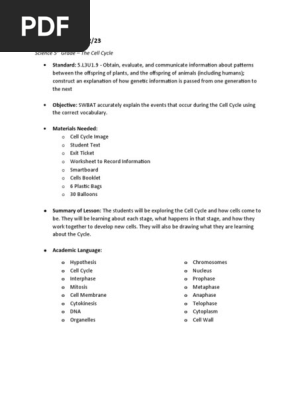 lesson plan for evaluation 4
