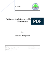 Software Architecture - Design and Evaluation: by Perolof Bengtsson