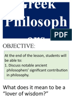 2 - Greek Philosophers