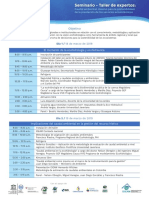 Agenda TALLER 18-21 de Marzo 2019