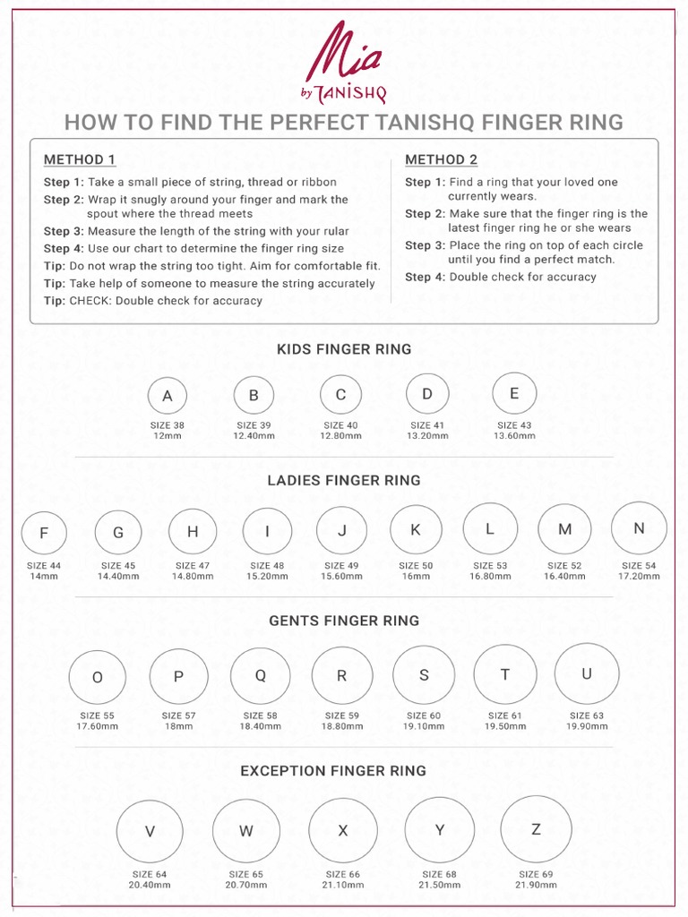 Ring Size Chart | PDF