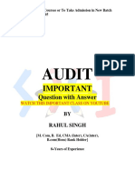 Audit: Important