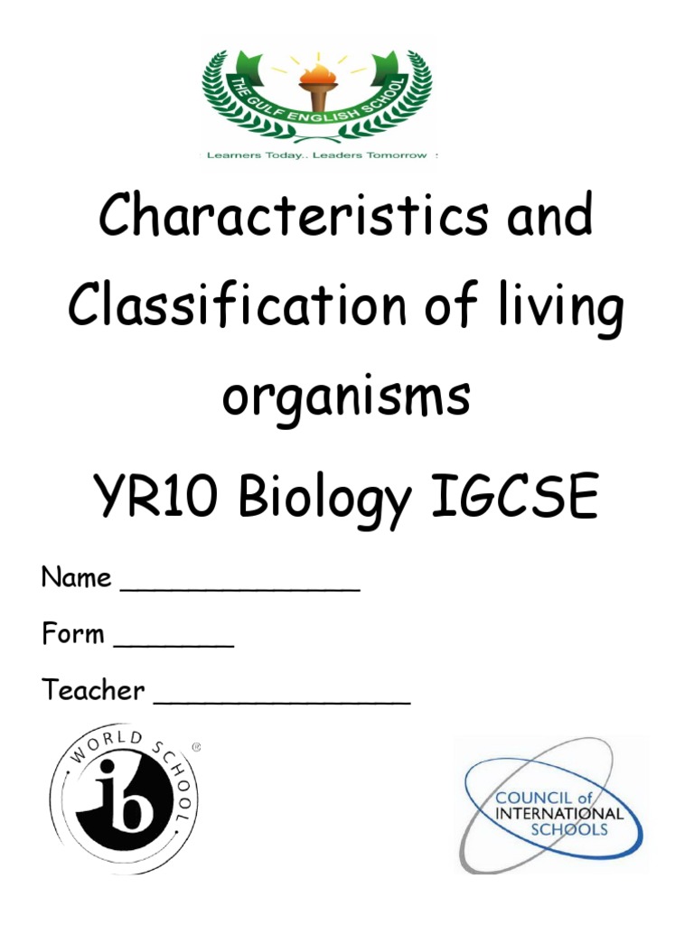 Classification of Living Organisms | PDF | Cell (Biology) | Egg