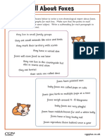 Wrting and Reading Activity