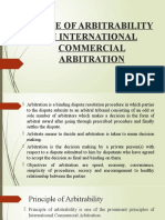 Scope of Arbitrability in International Commercial Arbitration