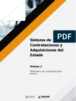 Sistema de Contrataciones y Adquisiciones Del Estado: Módulo 3